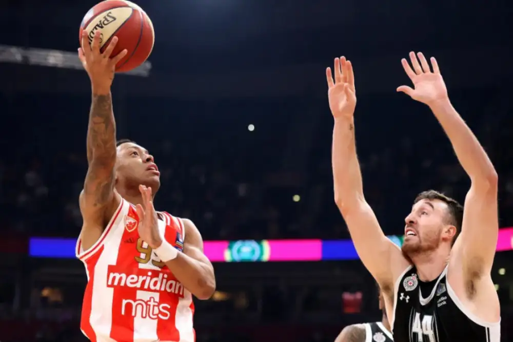 Crvena zvezda pobedila Partizan u dramatičnoj utakmici ABA lige