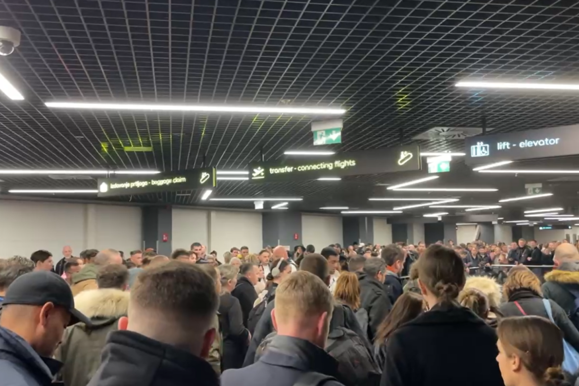 Prve slike haosa na aerodromu Nikola Tesla