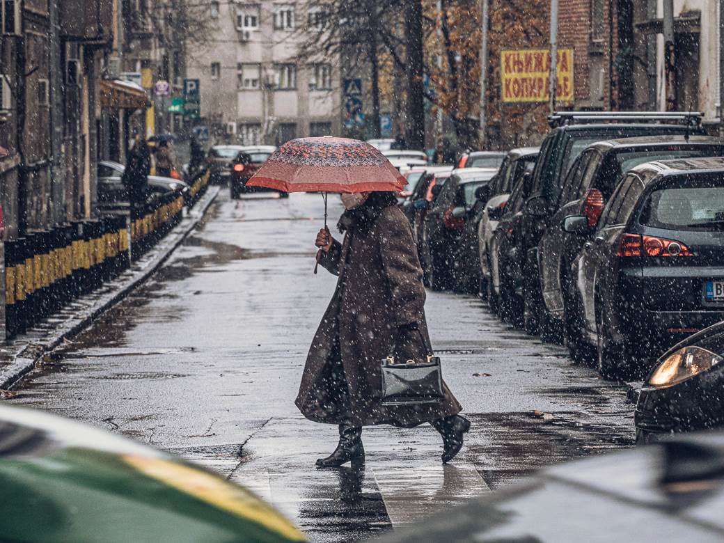 Do kraja dan zahlađenje uz kišu i sneg, temperatura do 5 stepeni