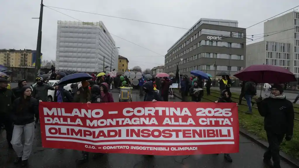 Protesti protiv Olimpijskih igara Milano-Kortina 2026