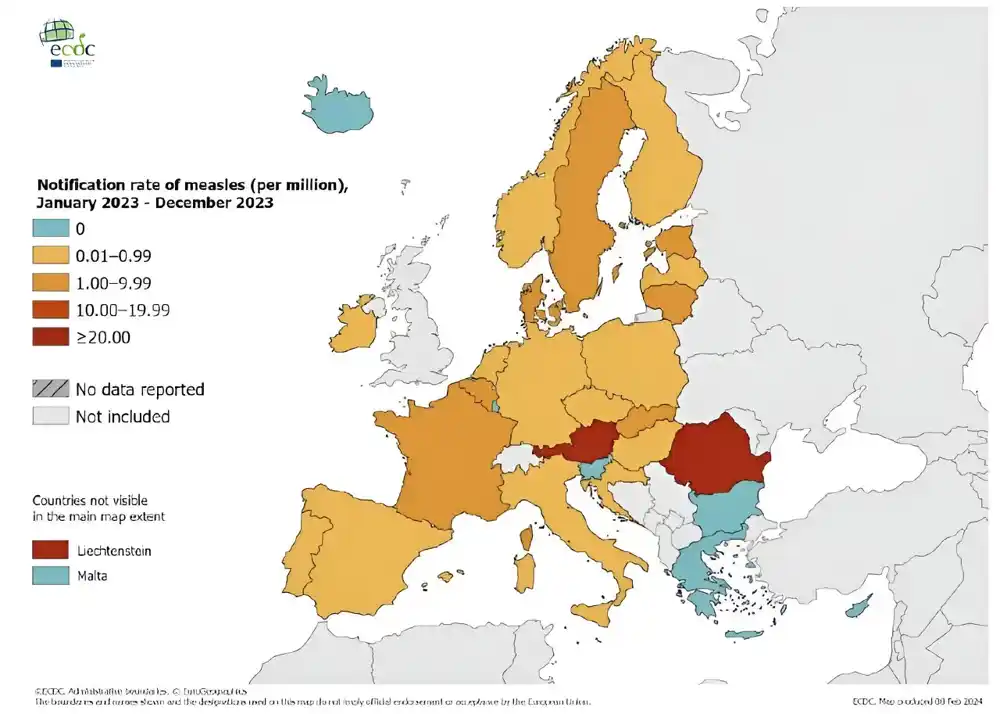 Visoka pokrivenost vakcinacijom ključna je protiv očekivanog porasta slučajeva morbila u EU