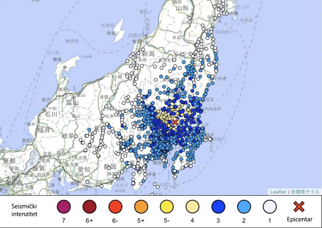 Zemljotres magnitude 5,3 pogodio Japan