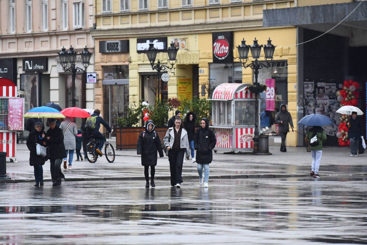 Sutra oblačno sa kišom mestimično, temperatura do 19 stepeni