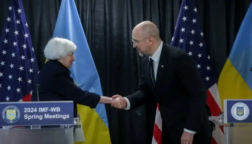 Ukrajinski premijer razgovarao sa američkom ministarkom finansija o vojnoj pomoći, ruskoj imovini