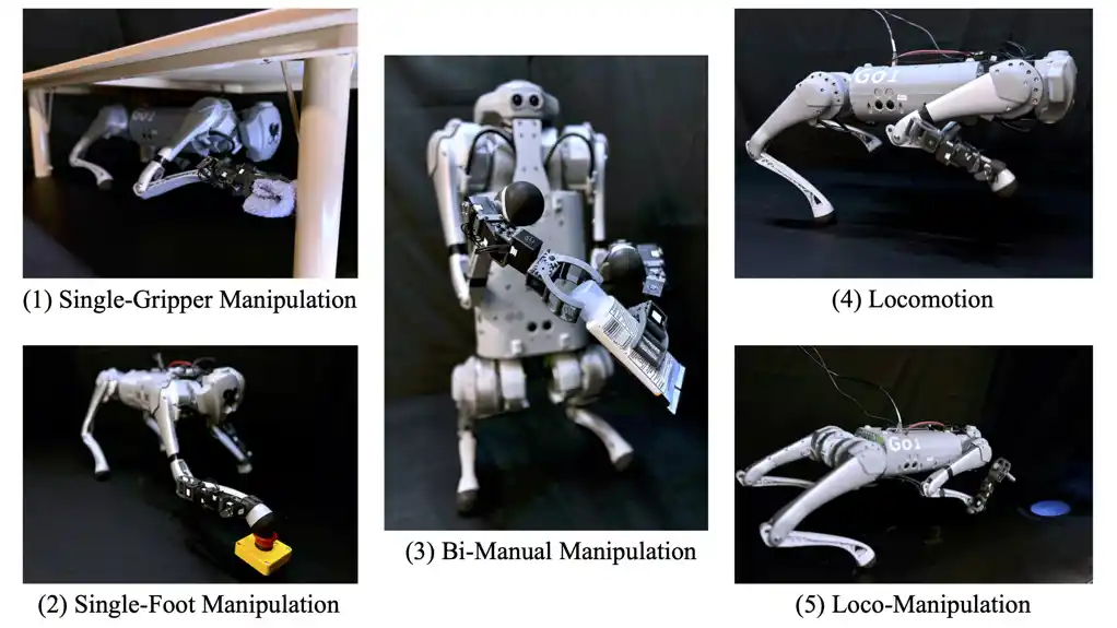 Spretan četvoronožni robot koji može da hoda i istovremeno rukuje predmetima