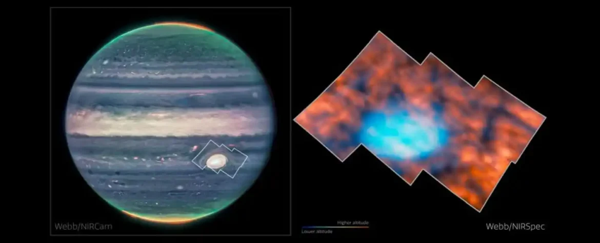 U Jupiterovoj atmosferi identifikovani su čudni, sjajni oblici