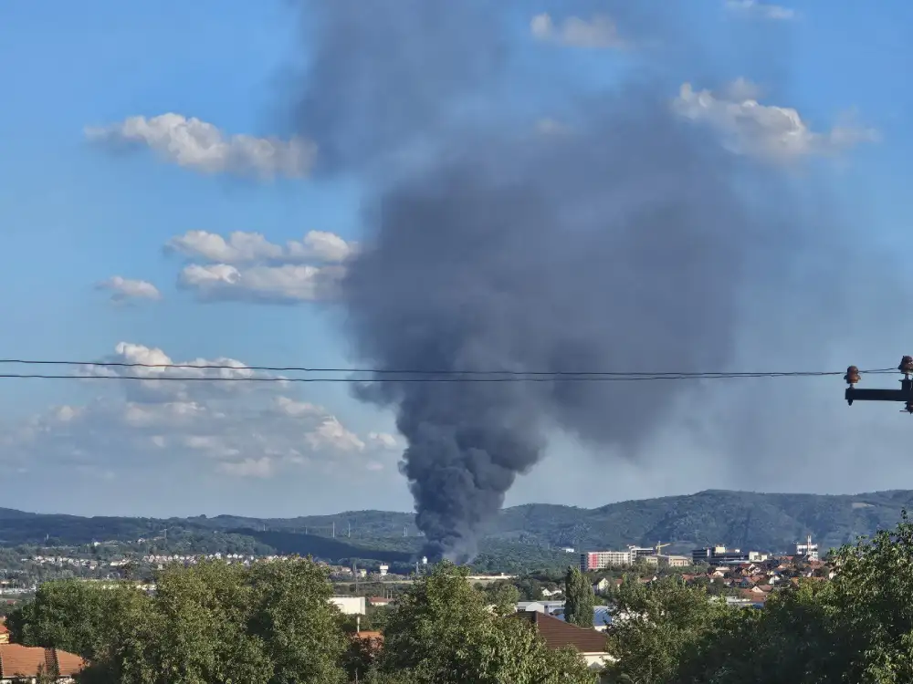 Kragujevac: Gori fabrika za proizvodnju peleta Dorado