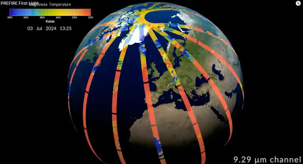 NASA misija dobija prvi snimak polarnih toplotnih emisija