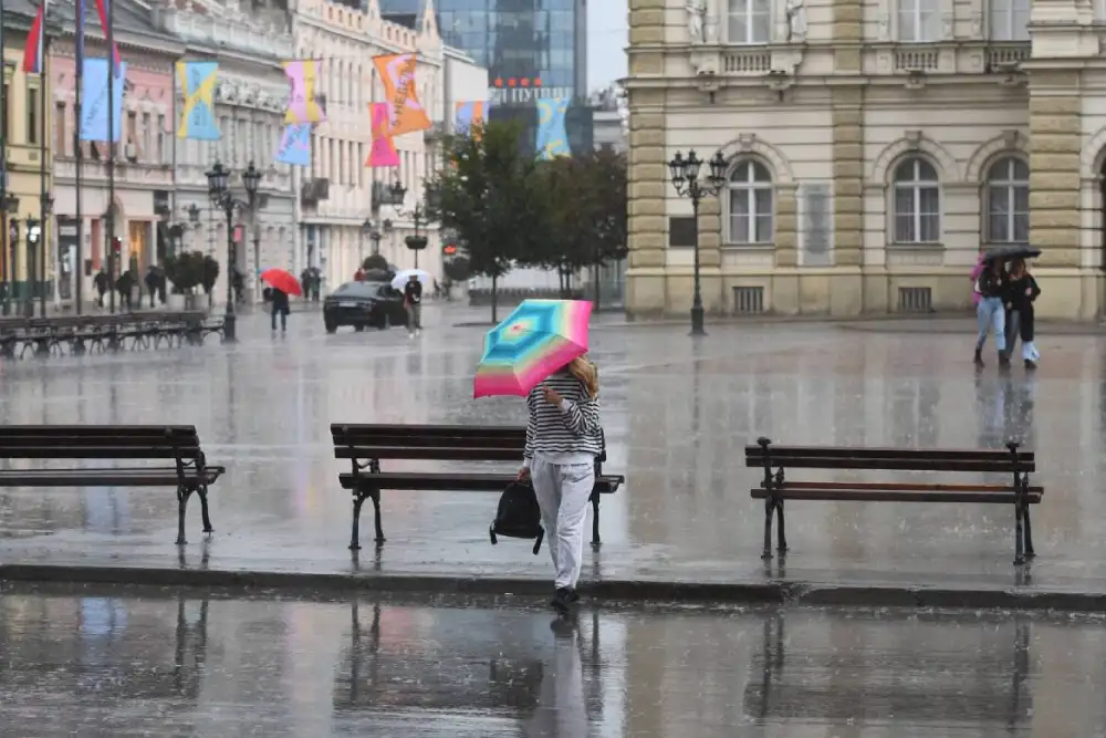 Danas oblačno sa kišom, temperatura do 23 stepena