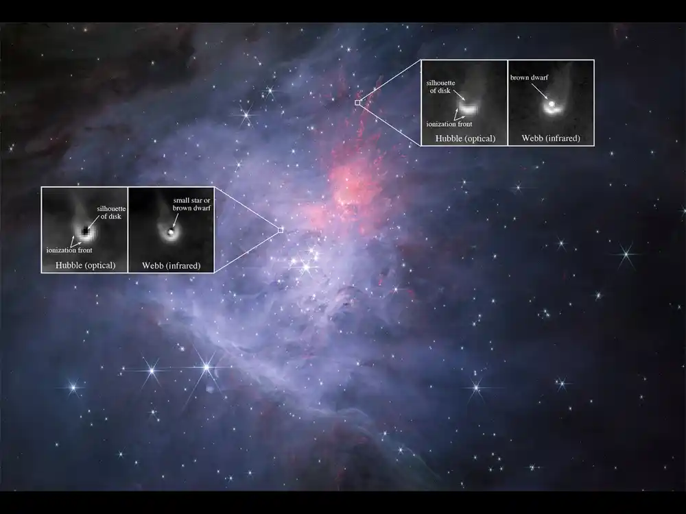 NASA teleskopi otkrivaju protoplanetarne diskove smeđeg patuljaka u Orionskoj maglini