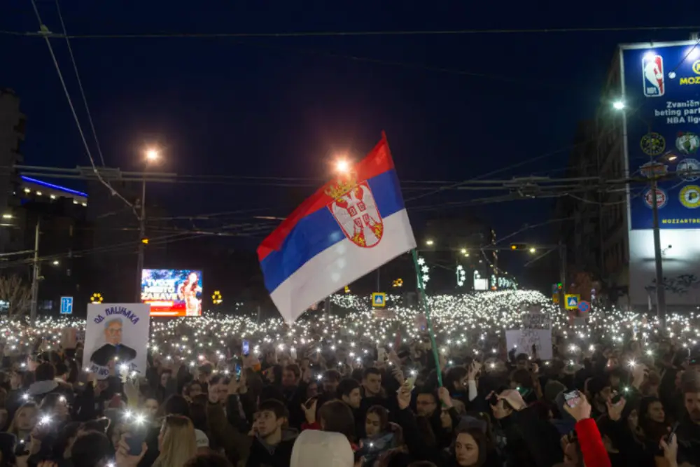 Veliki studentski protest u novogodišnjoj noći u Beogradu: Počelo okupljanje u Pionirskom parku