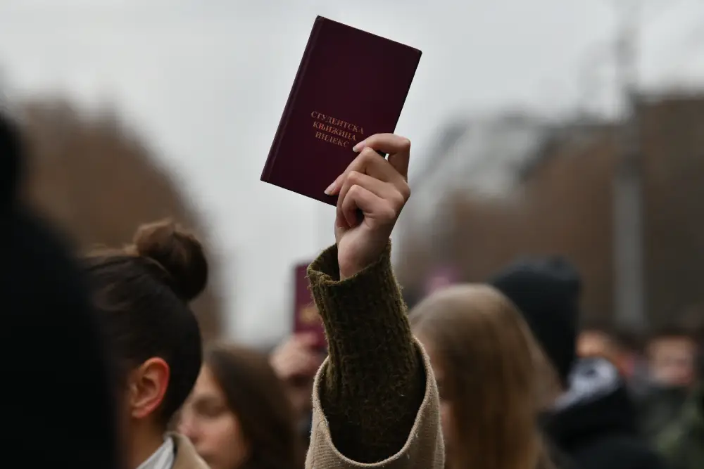 Studenti na putu do Vlade Srbije