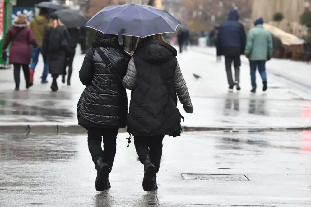 Danas oblačno sa padavinama, temperatura do 6 stepeni