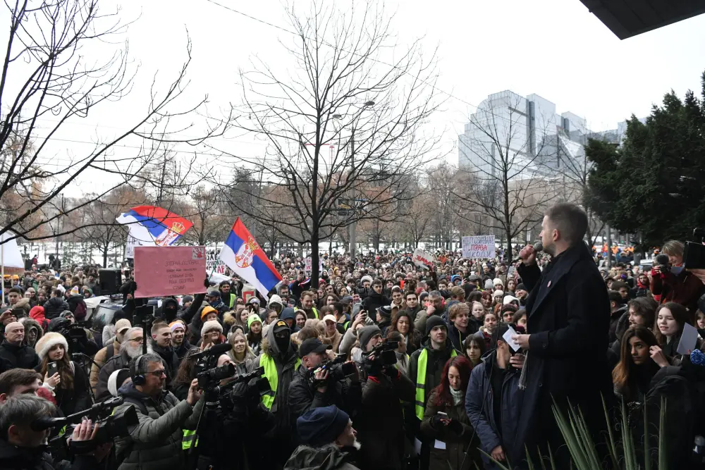 Protest studenata u Novom Sadu u sredu